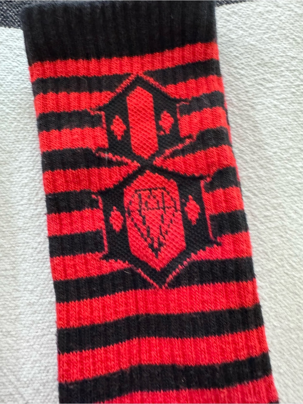 Rebel8 Black & Red Graphic Crew Socks Set - 3 Pack - Picture 2 of 6